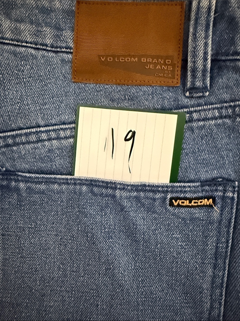 Volcom Men's Light Blue Relaxed Fit Jeans